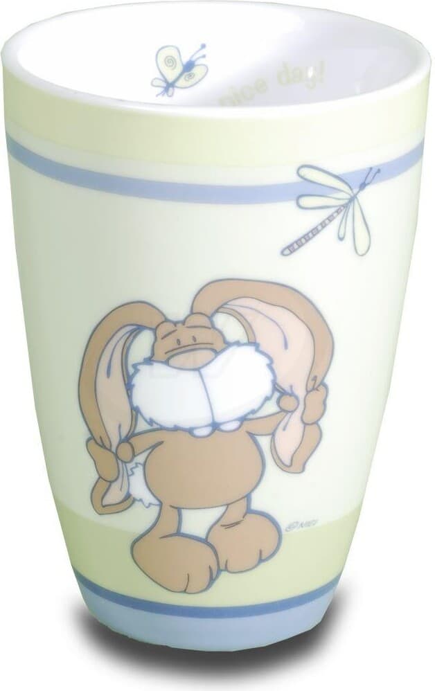 Nici 30350 Becher Hase Spring Porzellan Trinkbecher Have a nice day Kaffee Tee