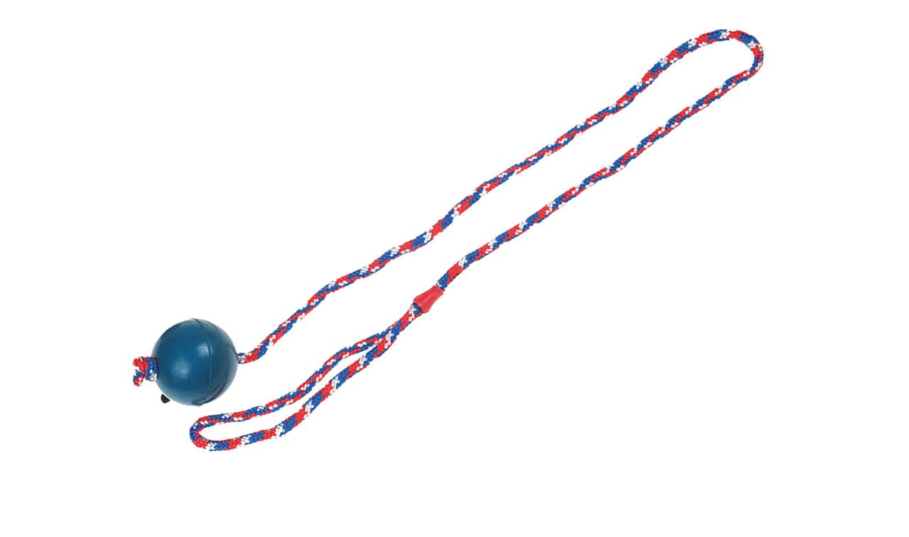 Karlie Gummiball mit Seil, Durchmesser: 6 cm