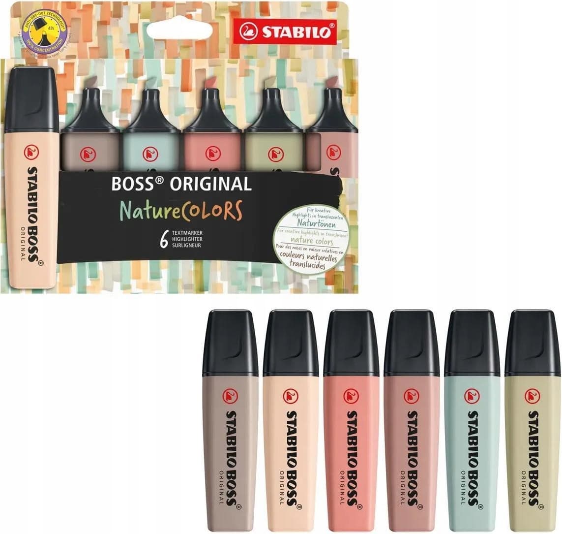 STABILO BOSS NatureColors, 6 Stück