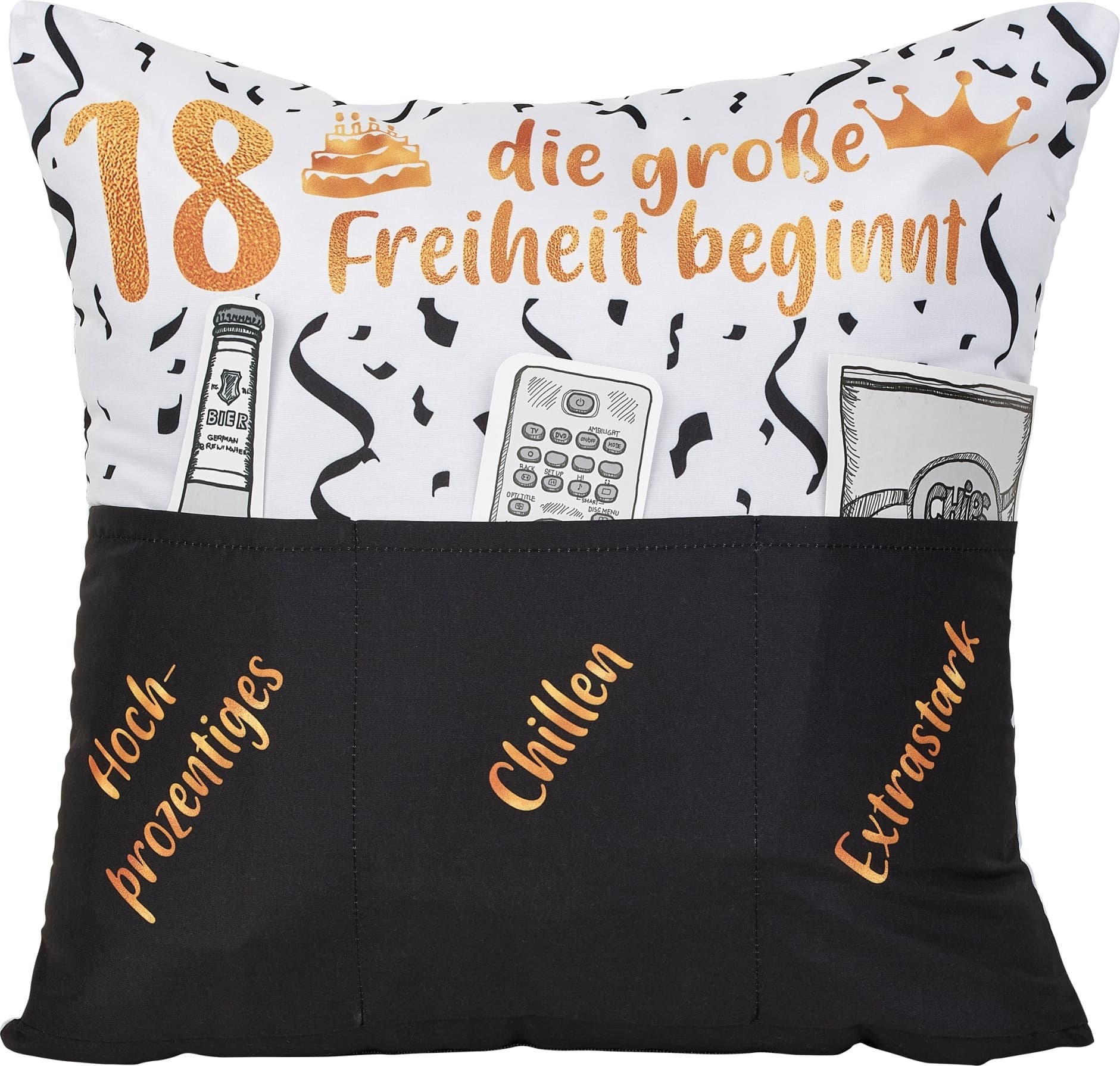 HERGO Sofahelden Kissen "18ter Geburtstag"