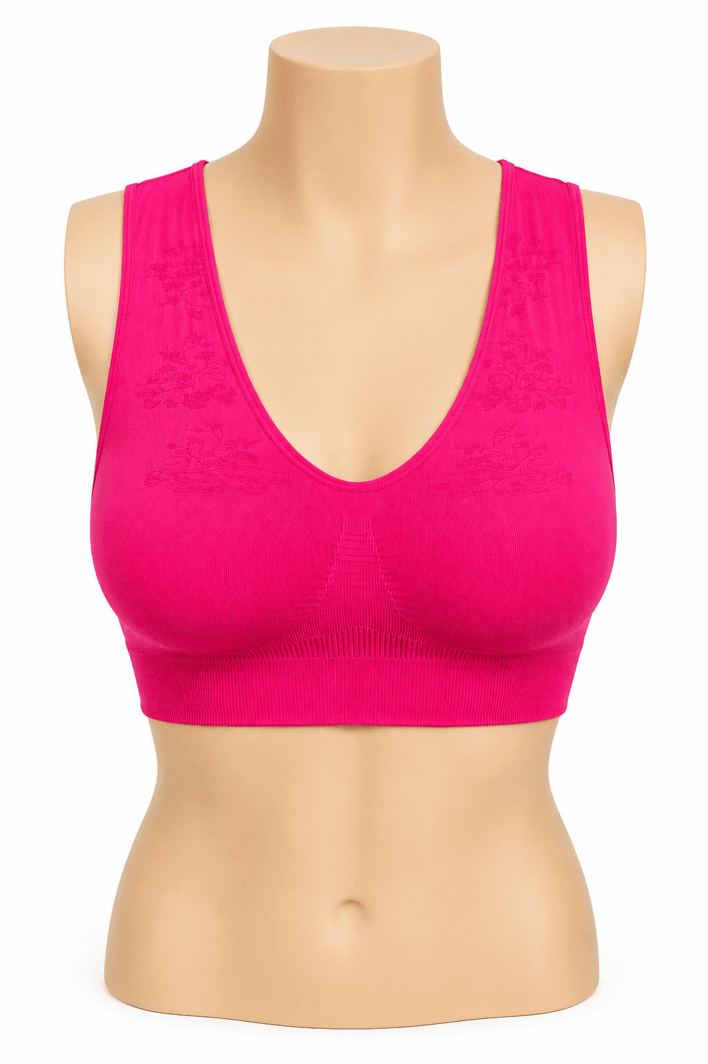 Komfort-BH nahtlos Pink Bustier ohne Bügel
