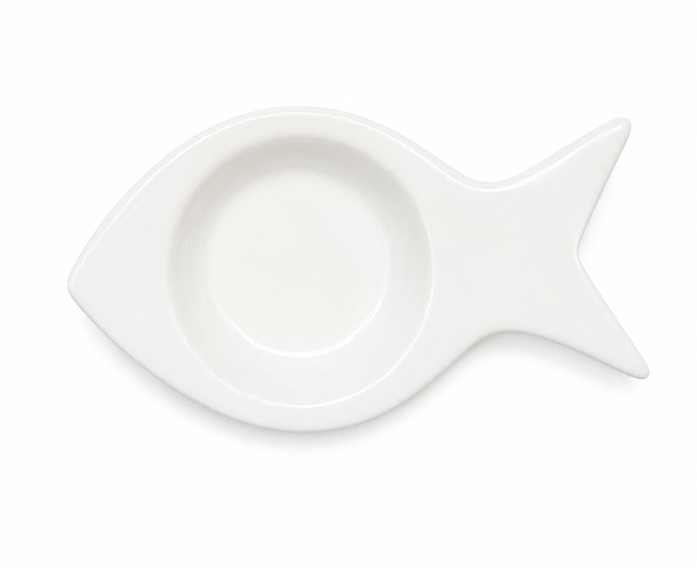 Teelichthalter Fisch weiß Keramik | Maritime Deko Kerzenhalter Fisch-Form | Tischdeko Nordsee Küstenstil NEU