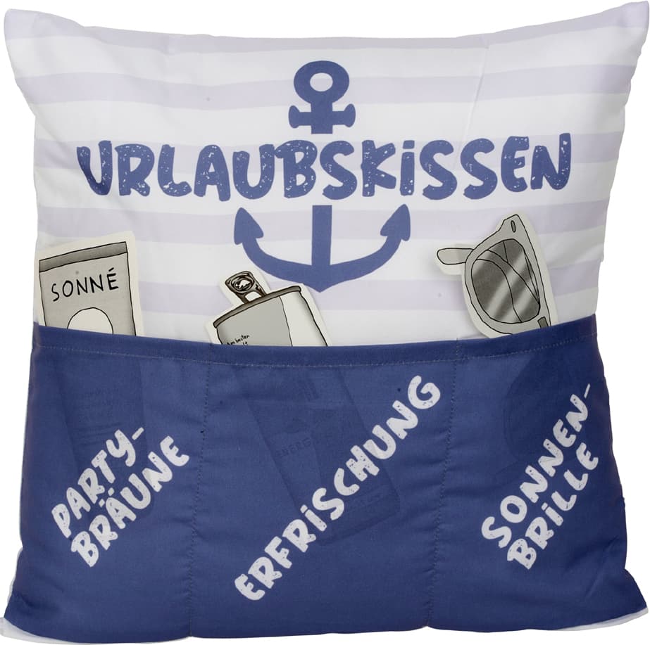 HERGO Sofahelden Kissen "Urlaubskissen"