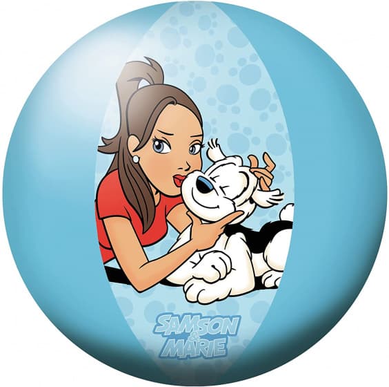 Studio 100 Strandball Samson & Marie Junior 33 cm Vinyl blau