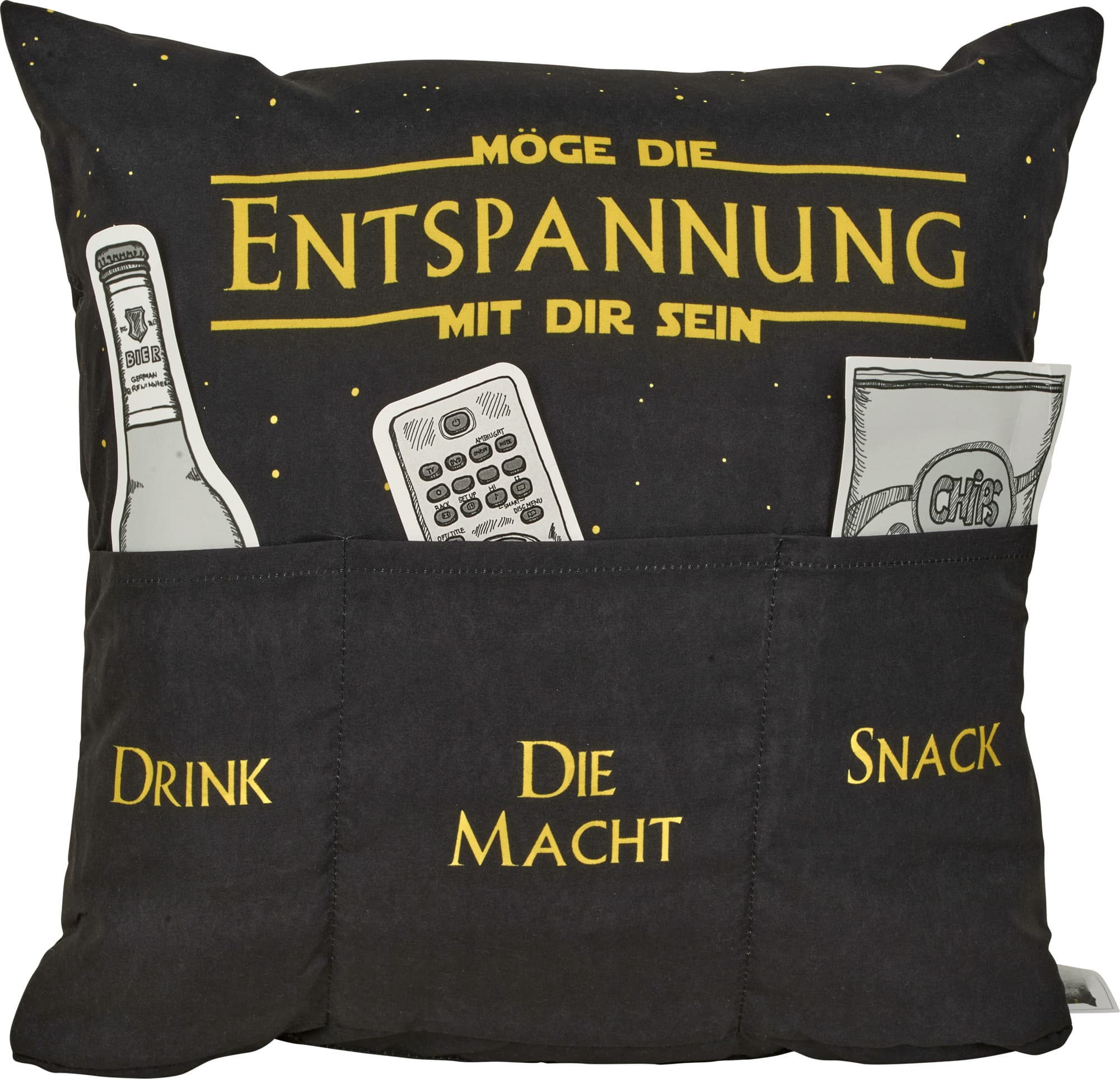 HERGO Sofahelden Kissen "Möge die Entspannung mit Dir sein"