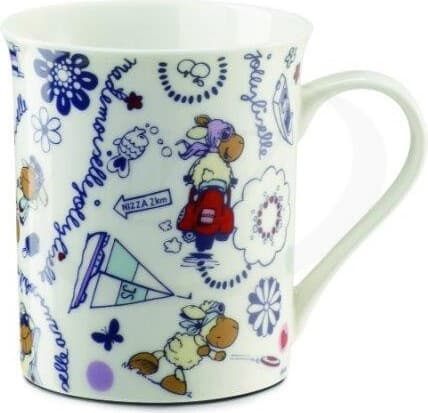 Nici 30252 Tasse Jolly Mäh Schaf Jolly Liselle allover Porzellan Kaffeetasse