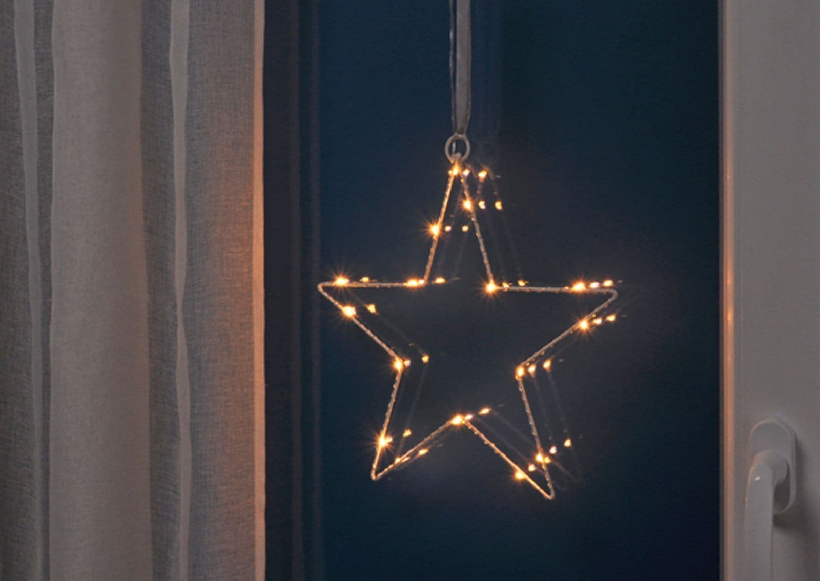 HI LED Silhouette Weihnachtsstern 16 warm/weiße LED 76506