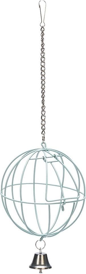 Beeztees Nager Futterball mit Tür Metall mint, Durchmesser: 12 cm