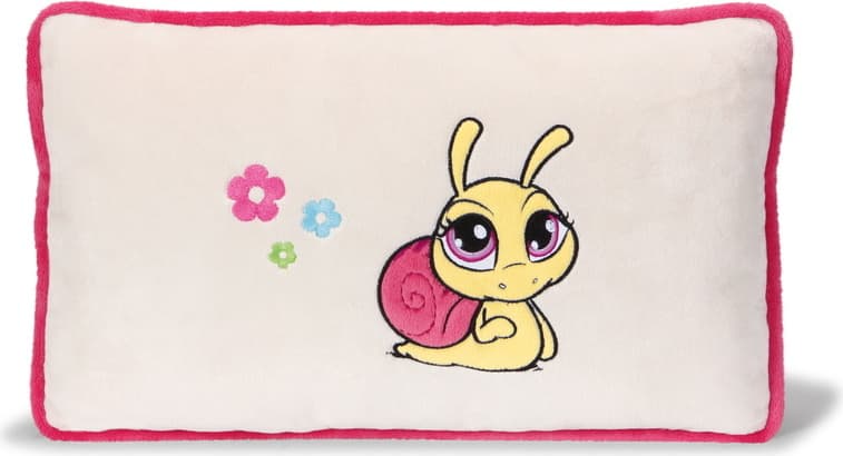 Nici 36458 Kissen Schnecke gelb 43x25cm Plüsch Sweet Hearts