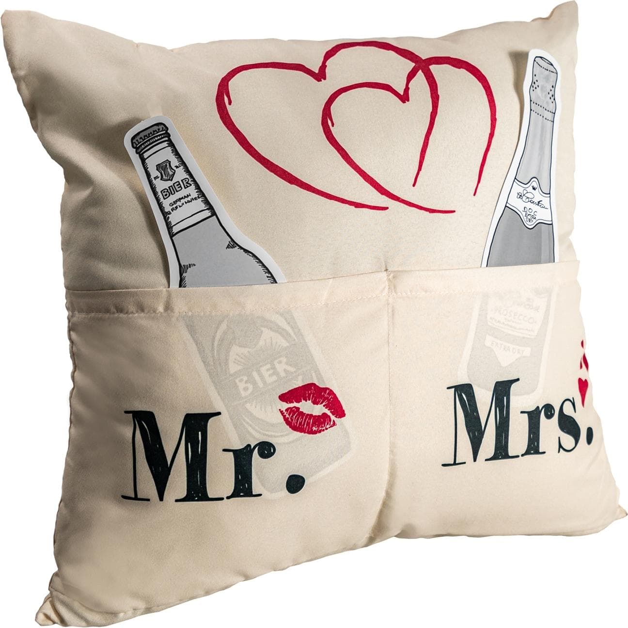 HERGO Sofahelden Kissen "Mr. & Mrs."